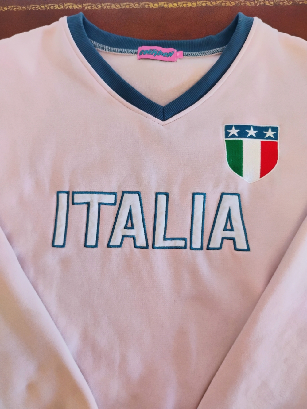 Edikted Italia Sweatshirt in Light Pink
